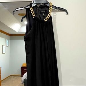 Jessica Simpson black sleeveless halter dress
